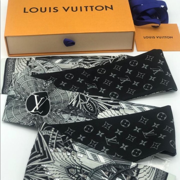 Louis Vuitton Accessories - Louis Vuitton Buildings Bandeau Neckerchief Twilly